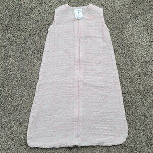 Halo Sleep Sack White with pink Circles  Newborn -6 months